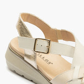 Glacia 20111 White-Beige-Gold